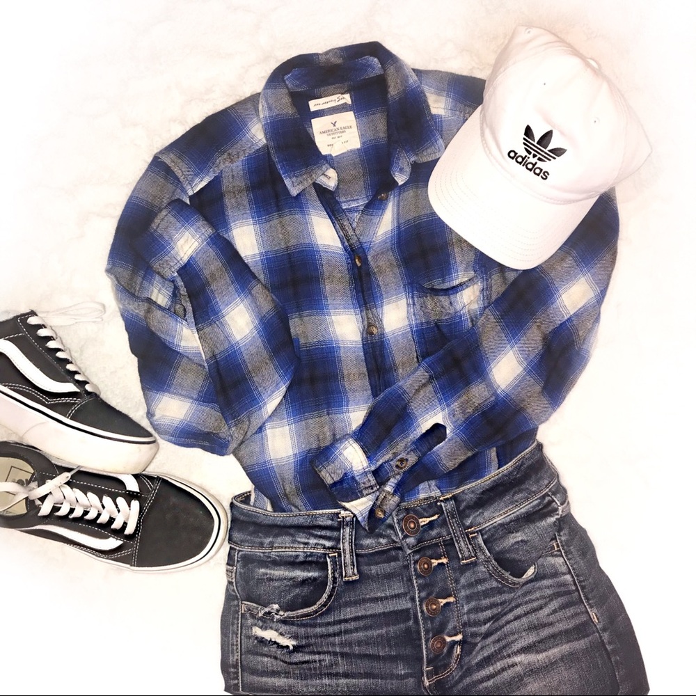 ✰ AE Boyfriend Fit/Soft & Sexy button up Flannel ✰